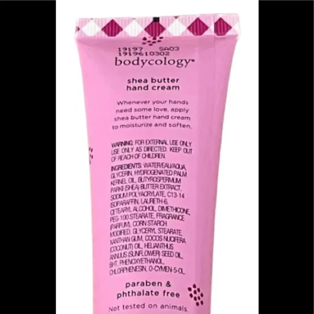🛍bodycology Shea Butter Hand Cream Sparkling Cranberry Pack of 2 OZ /56.7g